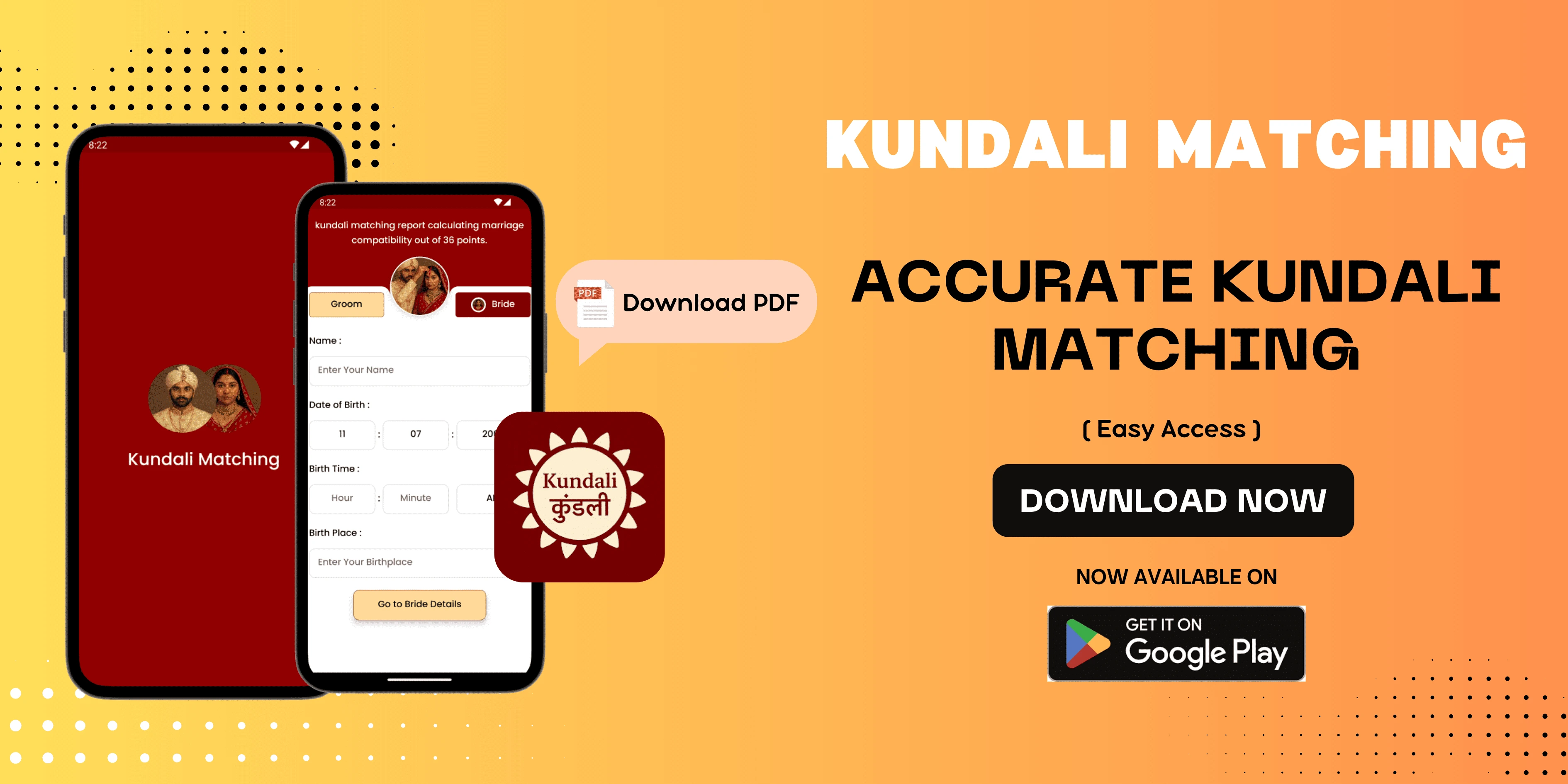 kundali matching mobile app image