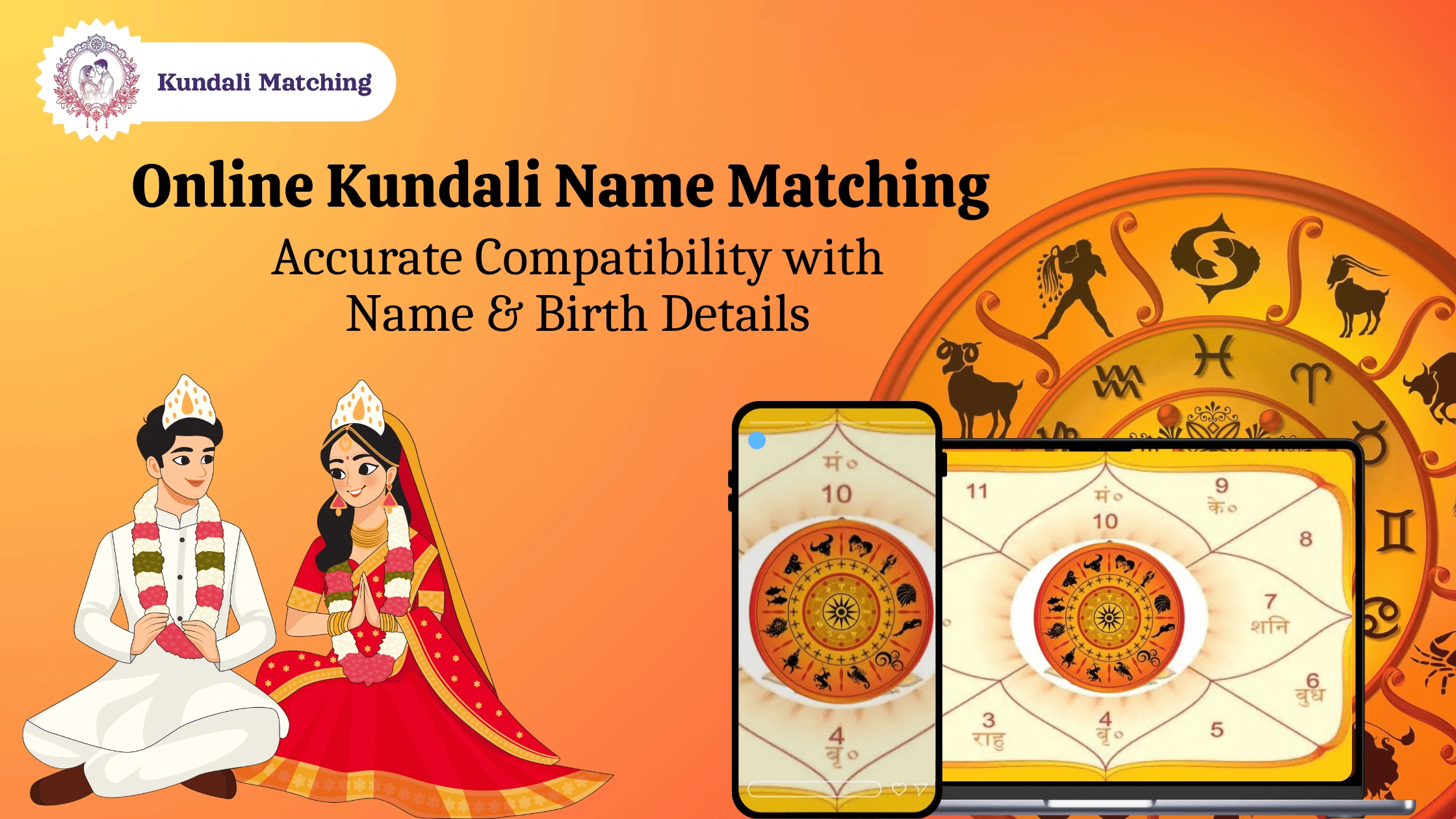 Kundali Name Matching: Check Marriage Compatibility Online